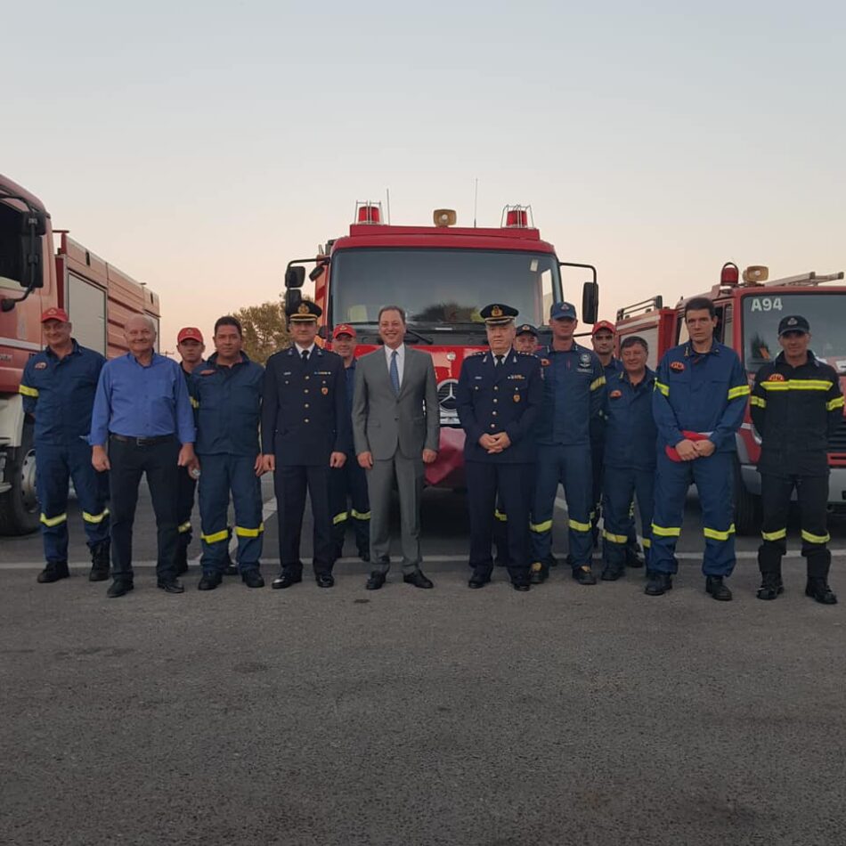 Επίσκεψη Σπ. Λιβανού στο νεο κτήριο διοίκησης των πυροσβεστικών υπηρεσιών Αιτωλοακαρνανίας