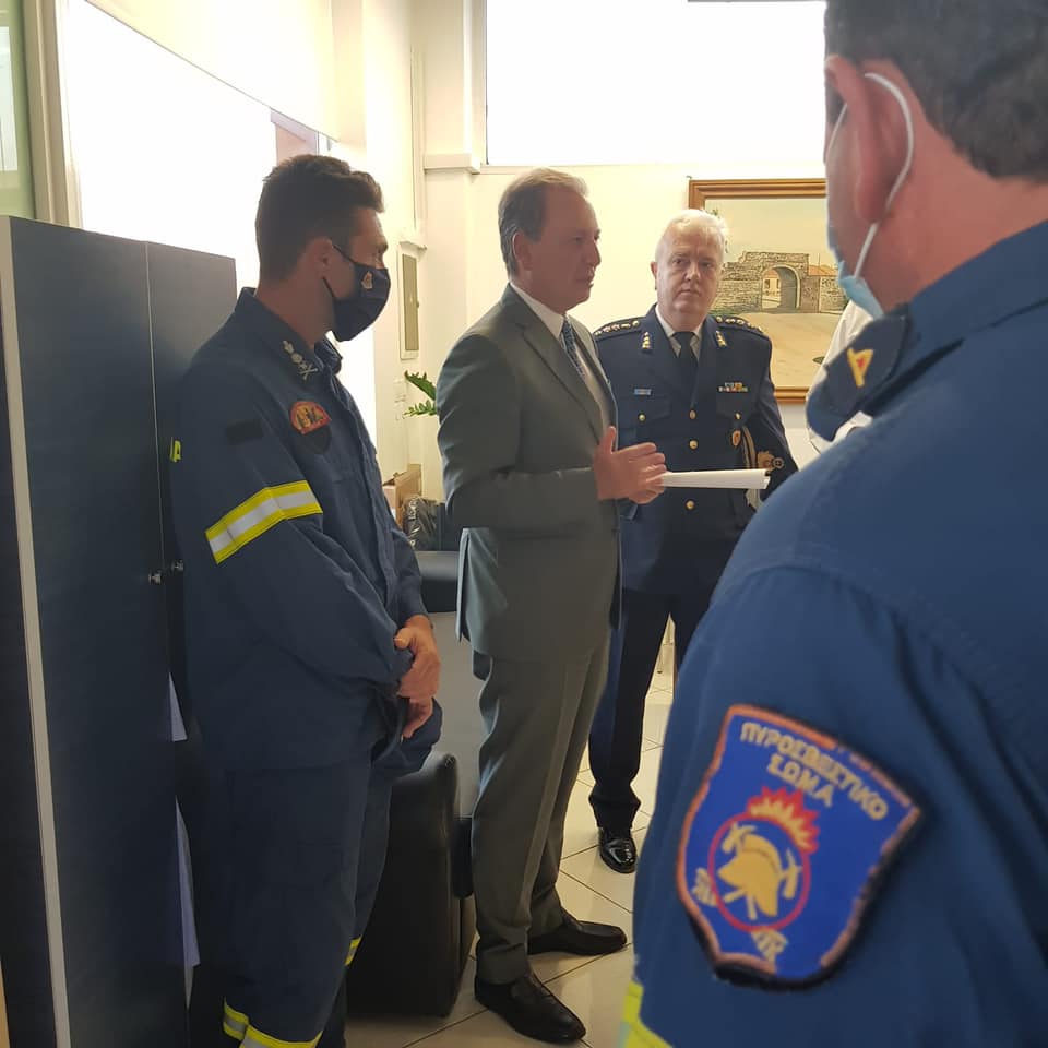 Επίσκεψη Σπ. Λιβανού στο νεο κτήριο διοίκησης των πυροσβεστικών υπηρεσιών Αιτωλοακαρνανίας 4