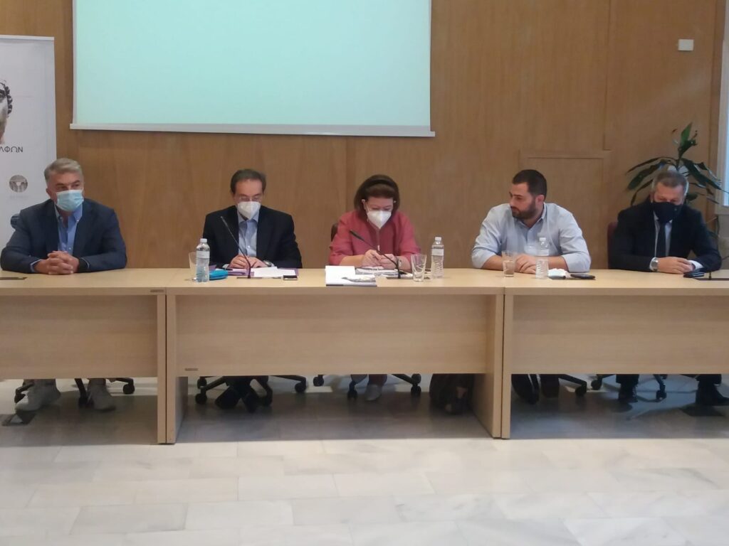 Σύσκεψη εργασίας και αυτοψία σε έργα αρμοδιότητας Υπουργείου Πολιτισμού spanos