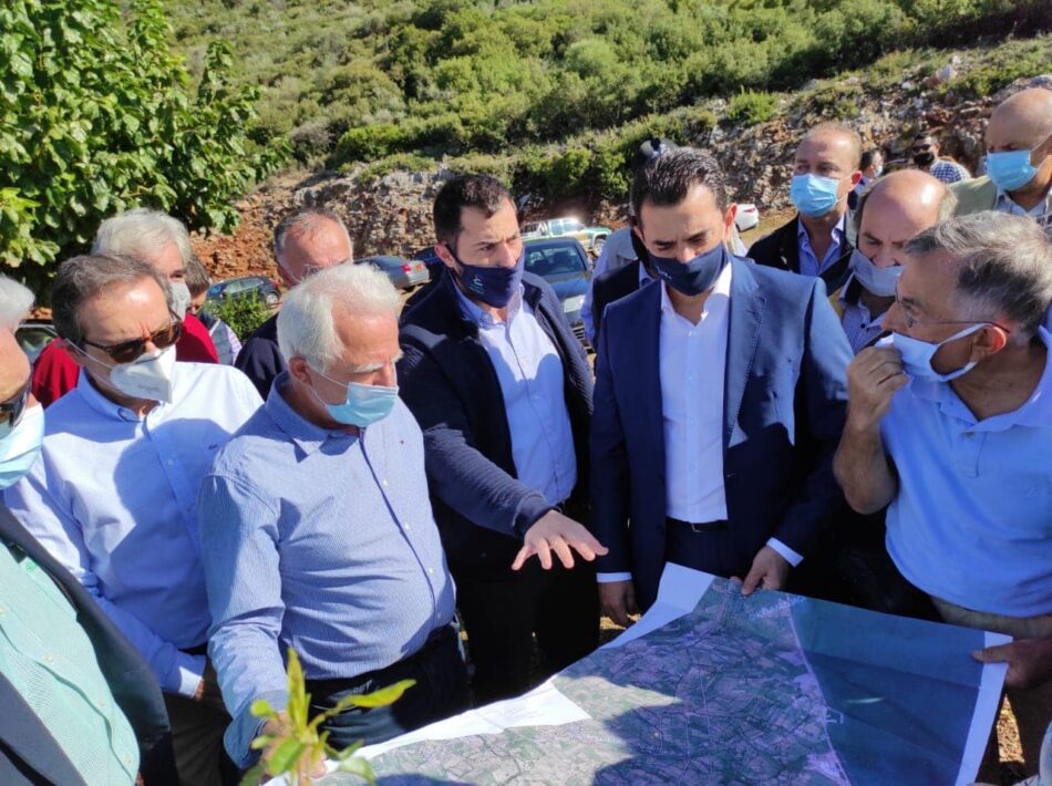 Ο Περιφερειάρχης Στερεάς Ελλάδας επισκέφθηκε έργα αγροτικών υποδομών στη Φωκίδα spanos mornos 950x710