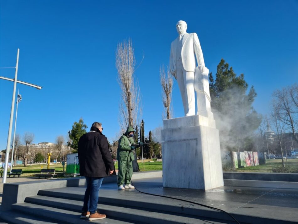 Ο Δήμος Θεσσαλονίκης καθαρίζει αγάλματα και μνημεία                                 1024x768 1 950x713