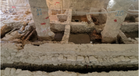 Θεσσαλονίκη: Απόσπαση και επανατοποθέτηση των αρχαίων καταλοίπων σε σταθμό του μετρό                                                          tria 275x150