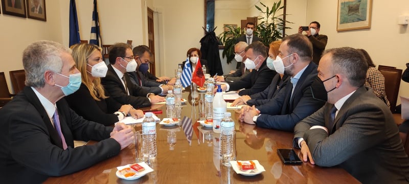 Συνάντηση Ιωάννη Μπούγα με εκπροσώπους του Αλβανικού Κοινοβουλίου