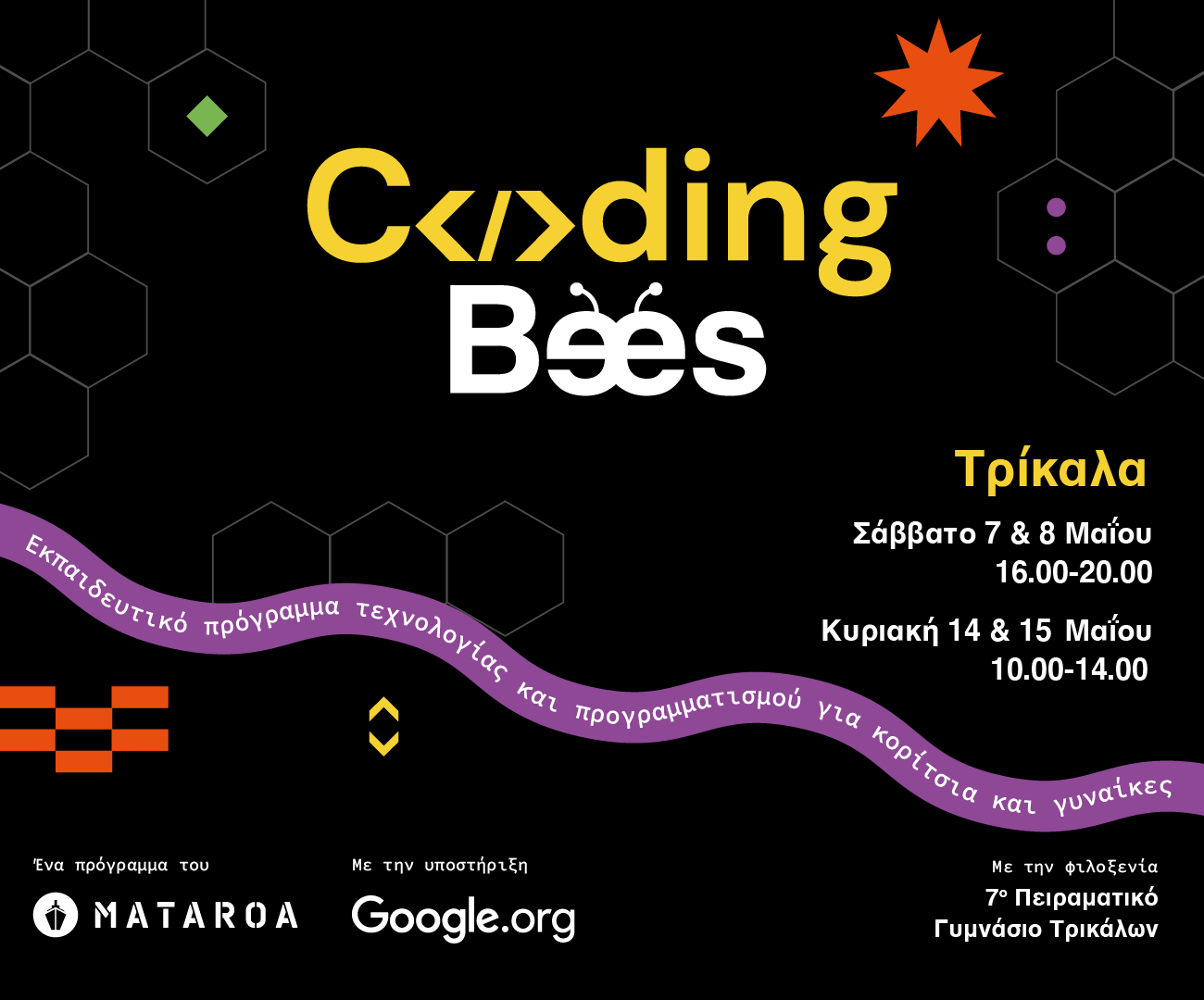 Τρίκαλα: Δωρεάν πρόγραμμα εκπαίδευσης στην τεχνολογία για γυναίκες κάθε ηλικίας Coding Bees Trikala