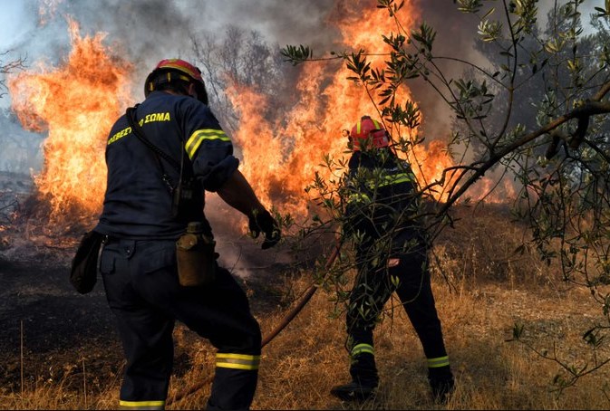 Ενημέρωση για τις δασικές πυρκαγιές σε Έβρο, Λέσβο και Ηλεία Pyrosvestes 0185