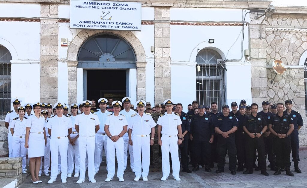 Επίσκεψη Αρχηγού Λιμενικού Σώματος-Ελληνικής Ακτοφυλακής στη Σάμο                                                                                                                             4 1024x627