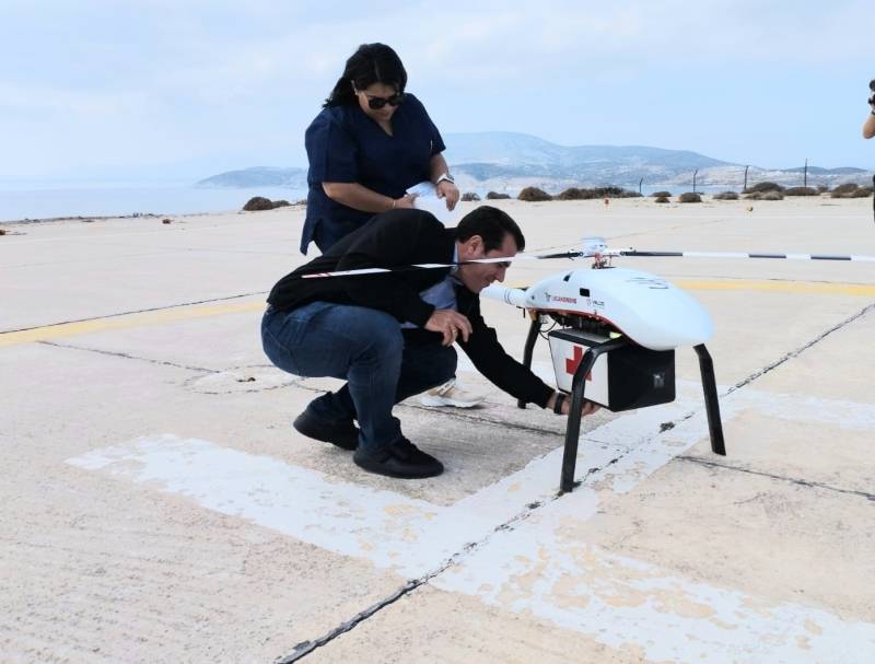 Μεταφορά φαρμάκων με drone σε μικρά νησιά του Αιγαίου                                        drone                                                  3