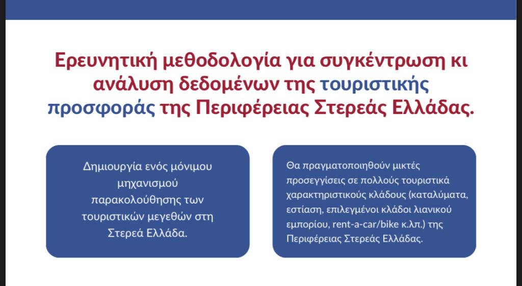 Παρουσίαση Παρατηρητηρίου Βιώσιμης Τουριστικής Ανάπτυξης Περιφέρειας Στερεάς Ελλάδας                                                                                                                                            8 1024x562