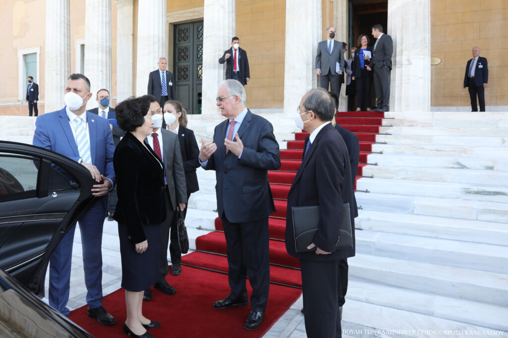 Συνάντηση του Προέδρου της Βουλής των Ελλήνων με την Αντιπρόεδρο του Κρατικού Συμβουλίου της Λαϊκής Δημοκρατίας της Κίνας IMG  20 02 2023 999 107 1024x682