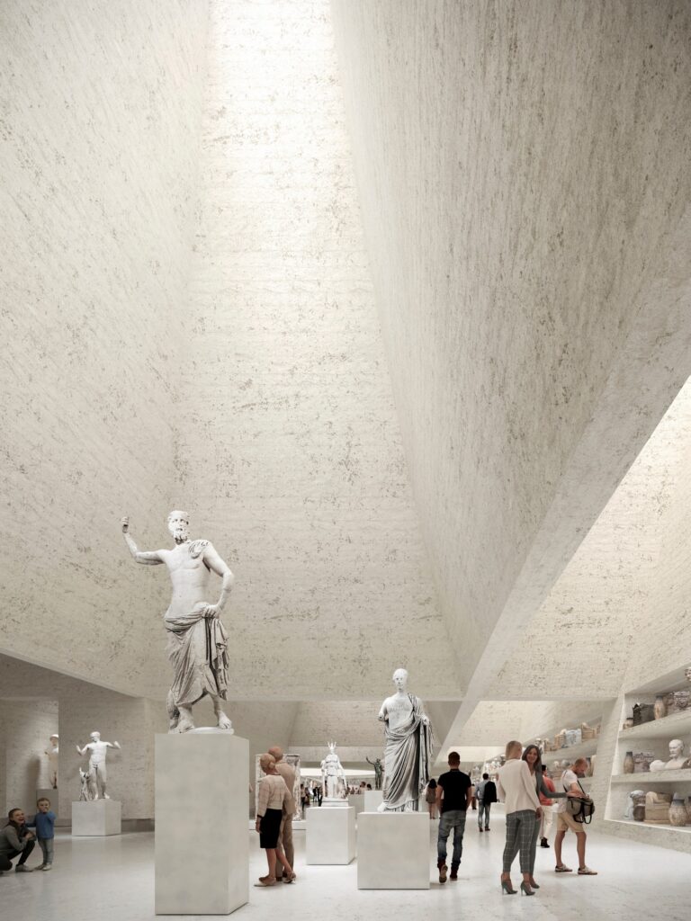 9 νέες προτάσεις για το Εθνικό Αρχαιολογικό Μουσείο Thomas Phifer Tsolakis Architects kalliope Kontozoglou 768x1024