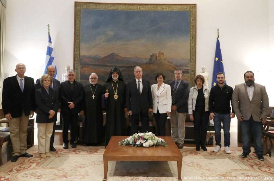 Συνάντηση του Προέδρου της Βουλής με Αντιπροσωπεία της Αρμενικής Εθνικής Επιτροπής Ελλάδος                                                                                                                                                                           950x628