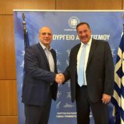 Συνάντηση του Αναπληρωτή Υπουργού Αθλητισμού Γ. Οικονόμου με τον Πρόεδρο της Ελληνικής Ολυμπιακής Επιτροπής